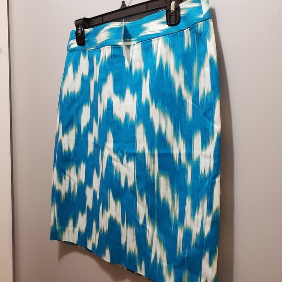 Banana Republic Blue / Emerald Pencil Skirt NWT 8 - Picture 4 of 11